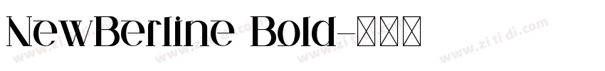 NewBerline Bold字体转换